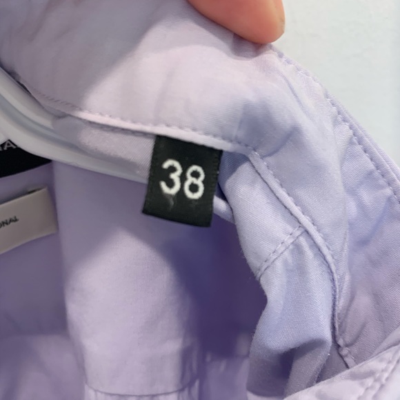 Costume National Blue Slim Fit Shirt Size 38 - Picture 7 of 9